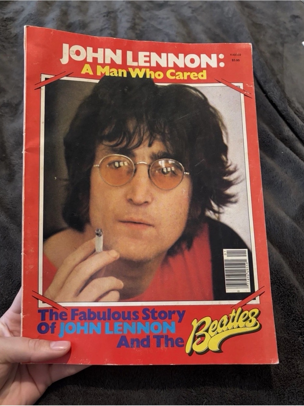 John Lennon: A Man Who Cared Coffee Table Book - Red Cover